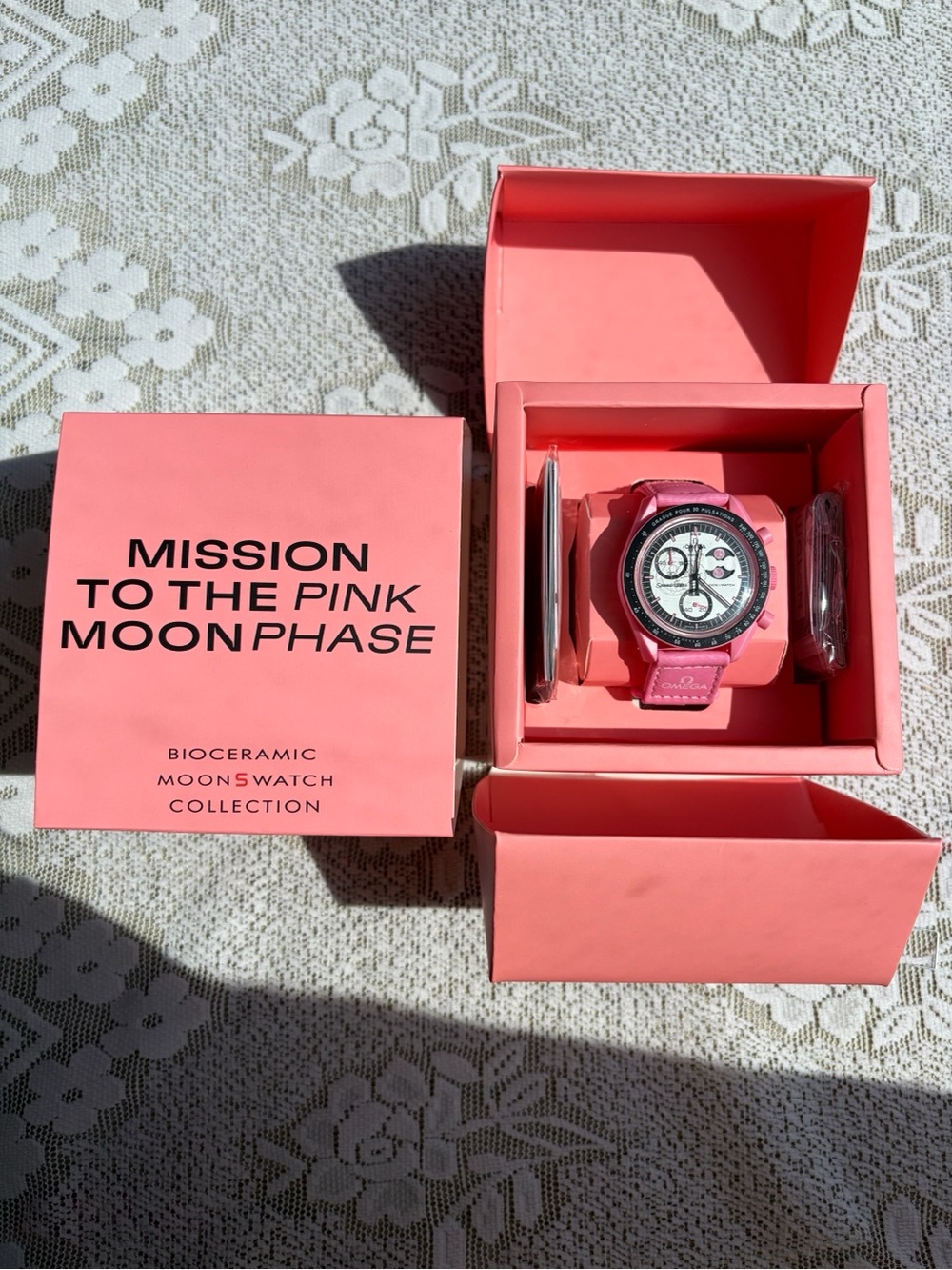 Pink Bioceramic Moonphase Women's Watch